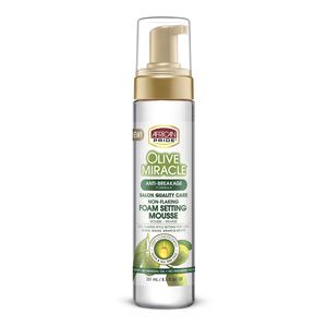 Olive Miracle Non-Flaking Foam Setting Hair Mousse