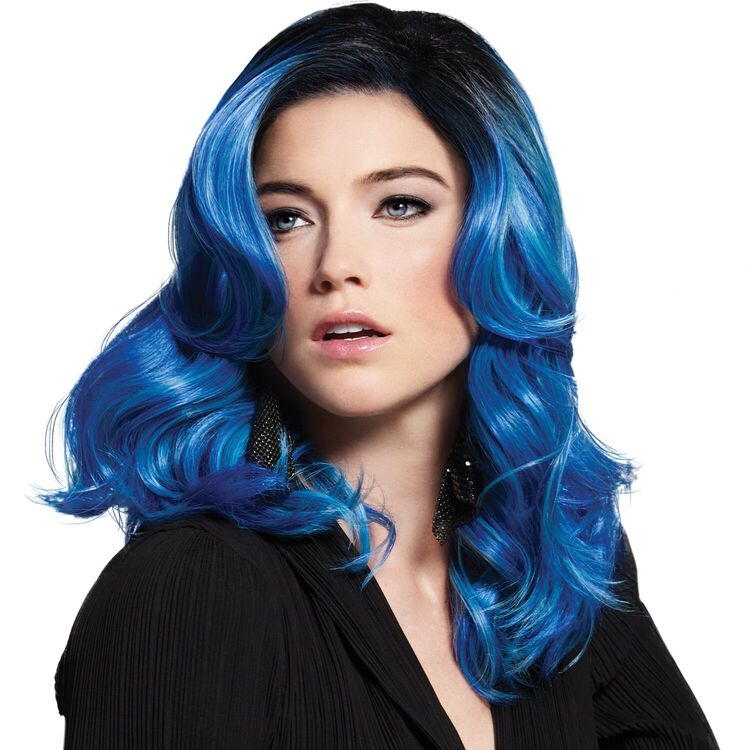 Blue hair extensions clip in sally Clearance