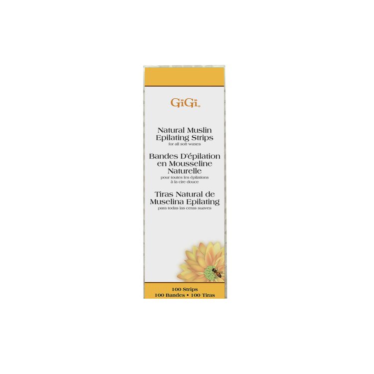 Natural Muslin Epilating Strips & Applicators