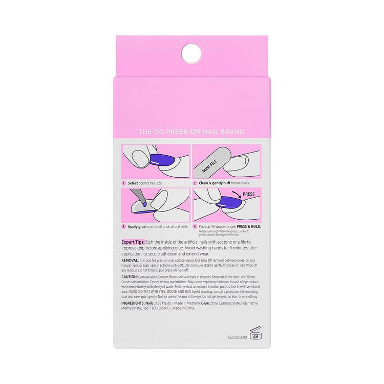 Glam Embellished Press On Nails - Pink Sugar