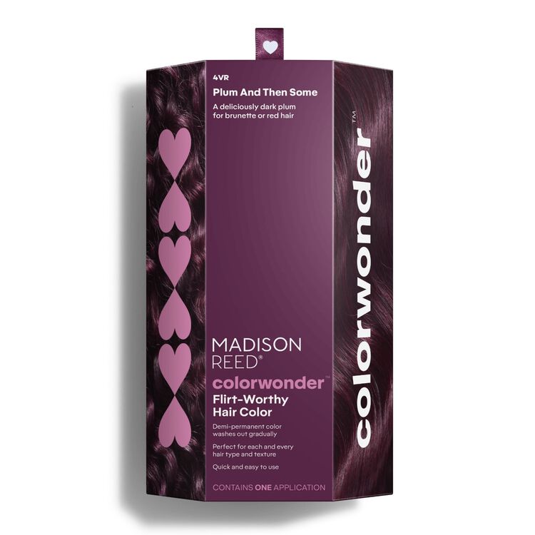 ColorWonder Demi-Permanent Hair Color Kit 4VR Plum and Then Some