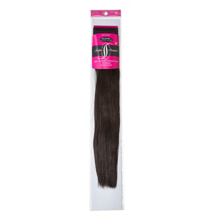 Satin Strands Premium Human Hair Extensions 18 Inch Rio Nights