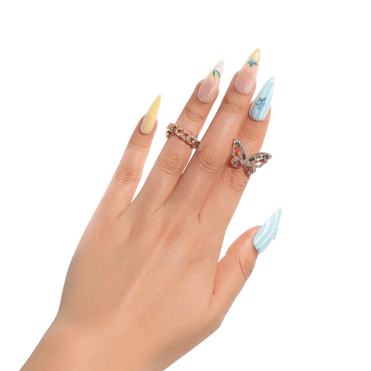 Blueberry Lemonade Press On Nails