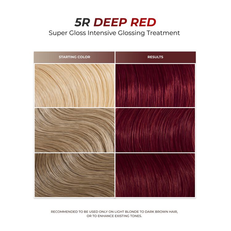 5R Deep Red Brown Super Gloss Intensive Glossing Treatment