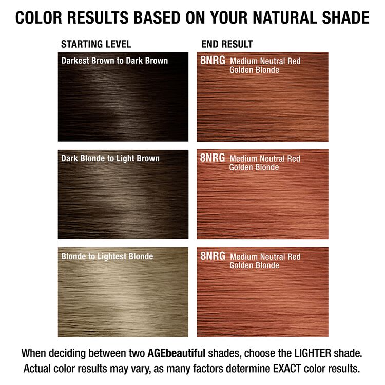 8NRG Medium Neutral Red Golden Blonde Permanent Liqui-Crème Hair Color