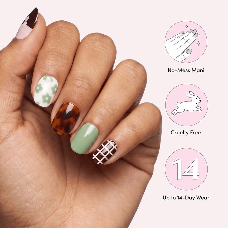Glaze Art- That 70's Glow Gel Nail Polish Strips