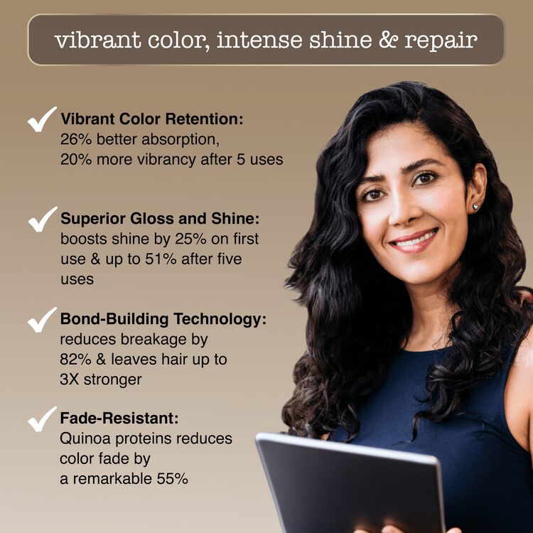 Black Glossy Color & Gloss & Repair Semi Permanent Hair Gloss