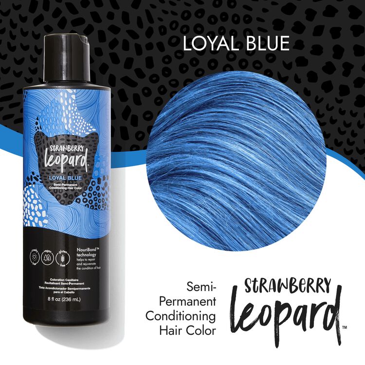 Strawberry Leopard Loyal Blue Semi Permanent Conditioning Hair Color, Semi  Permanent Hair Color