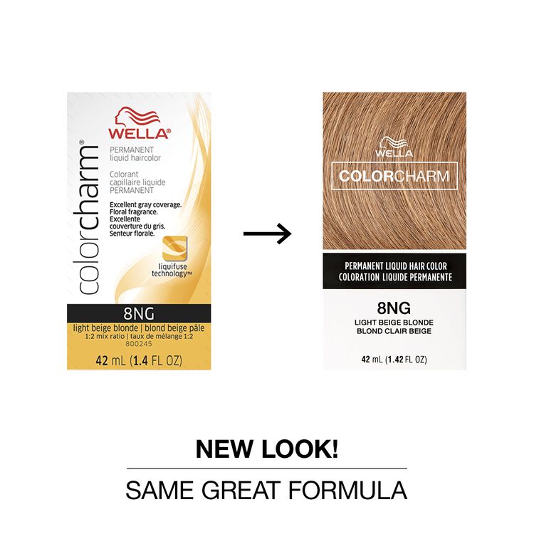 8NG Light Beige Blonde Permanent Liquid Hair Color