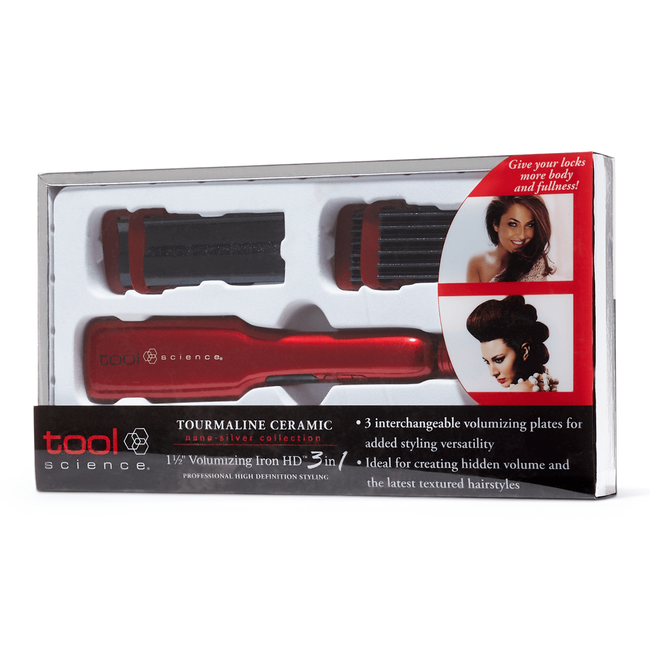 3in1 Volumizing Nano Silver Ceramic Flat Iron (1 1/2 in) by Tool