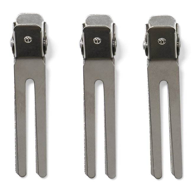 Salon Care Metal Double Prong Curl Clips