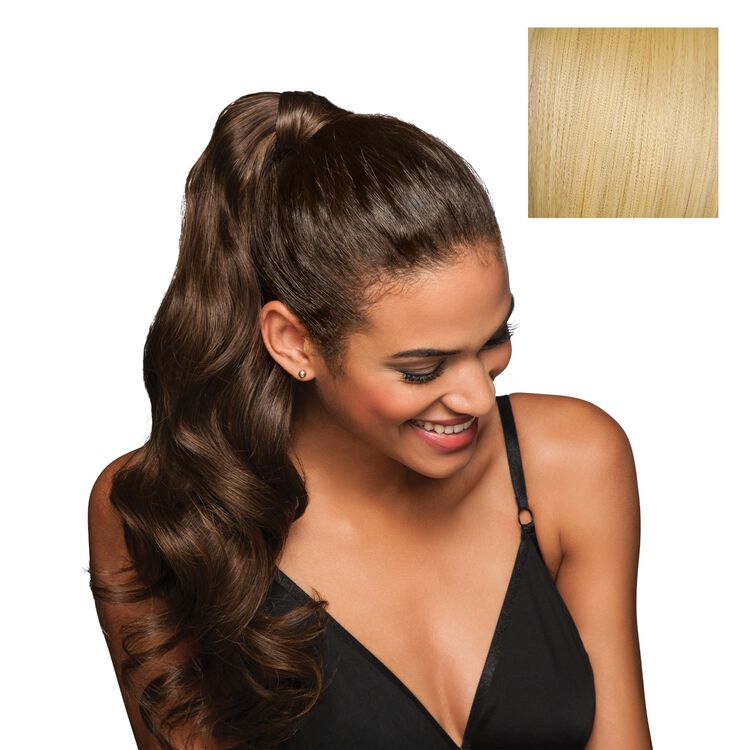 Hairdo 23 Inch Long Wave Ponytail Swedish Blonde Synthetic Hair