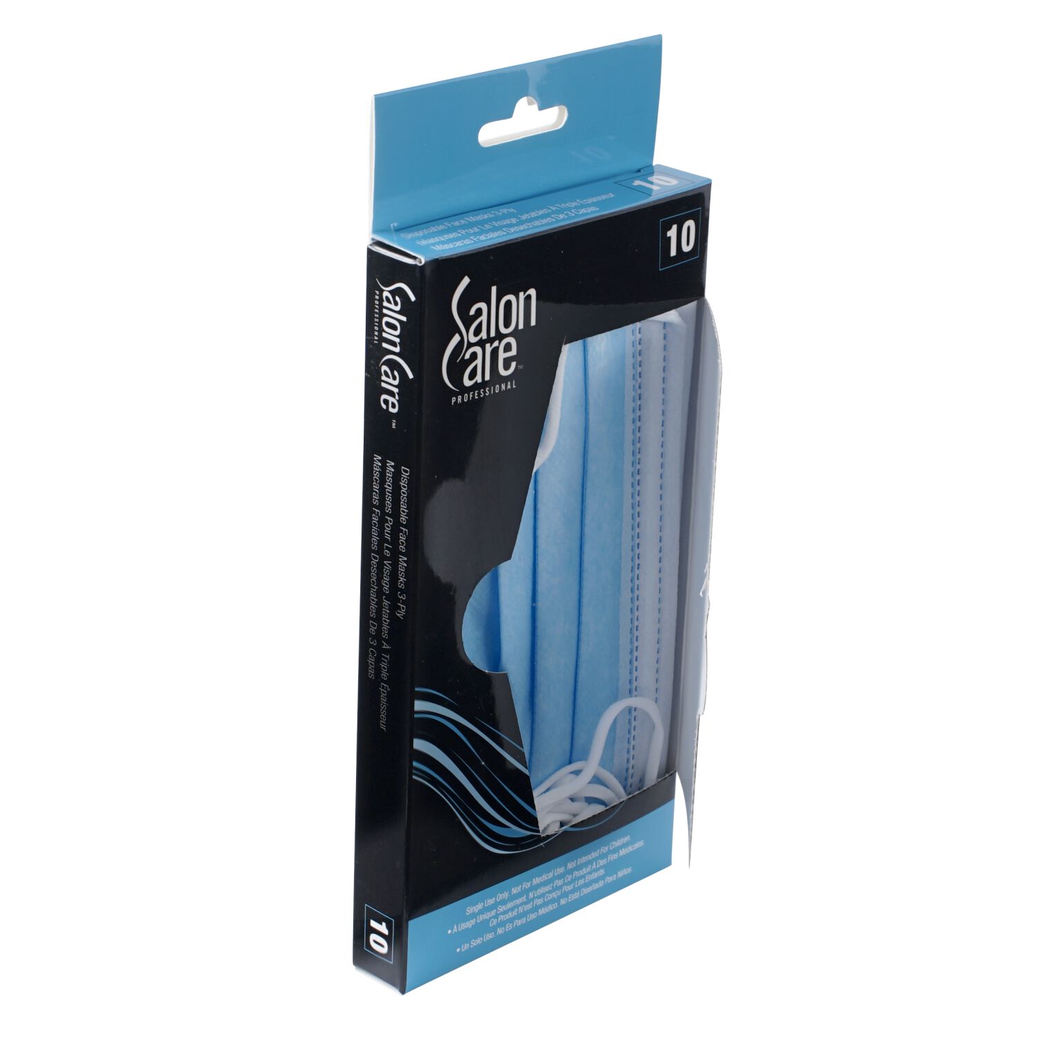 Salon Care Disposable Face Masks 3Ply 10 count Personal Protective
