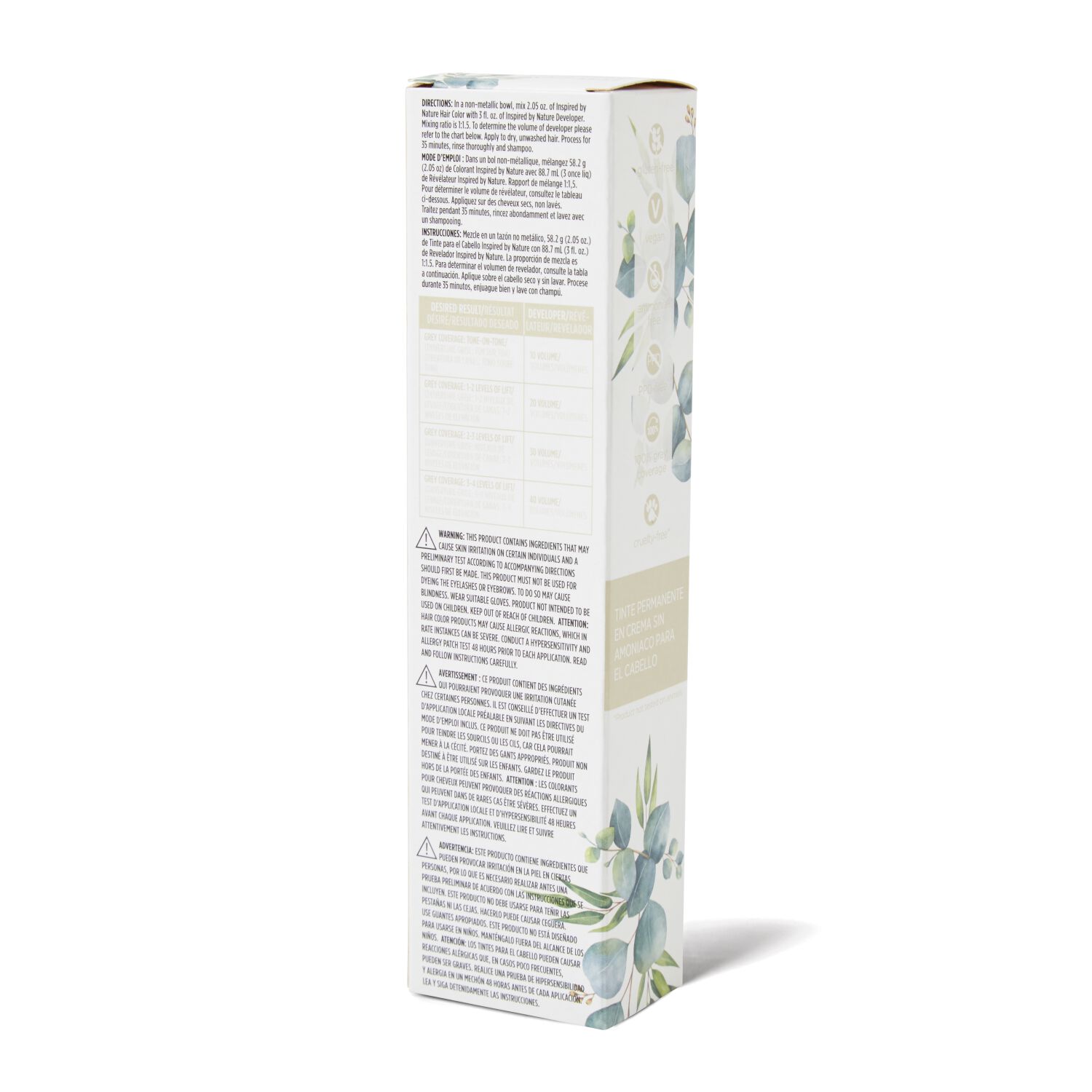 Inspired By Nature Ammonia-Free Permanent Hair Color Very Light