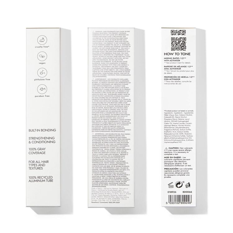 Cooling Ash Bonding Toner Demi-Permanent Hair Color