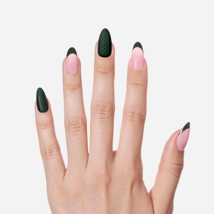 Forest Fleece Premium Press On Nails