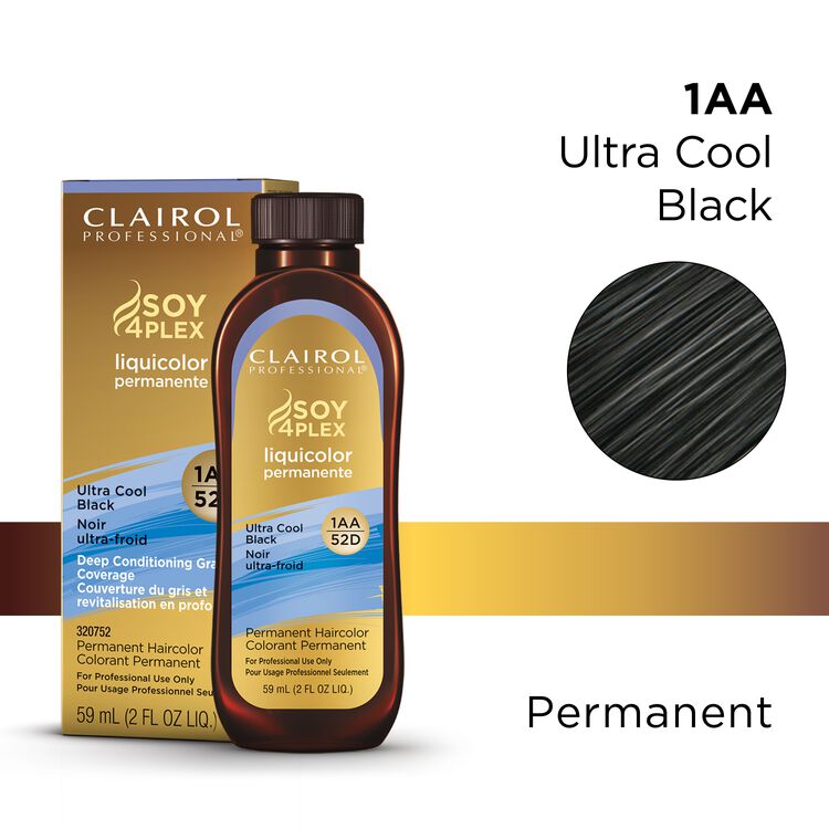1AA/52D Ultra Cool Black LiquiColor Permanent Hair Color