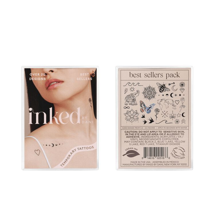 Best Sellers Temporary Tattoo Pack