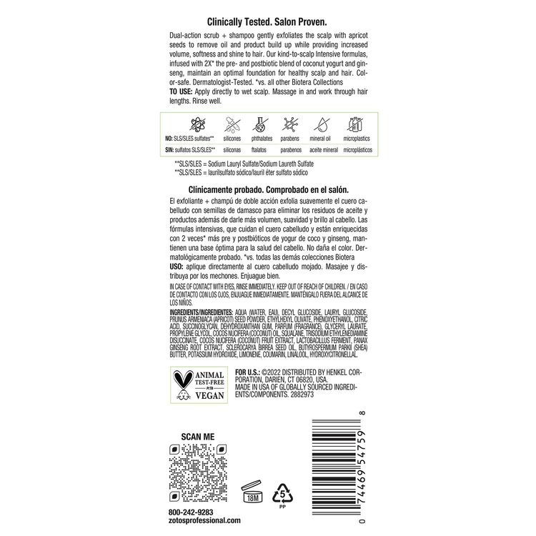 Intensive 2:1 Scalp Scrub and Shampoo