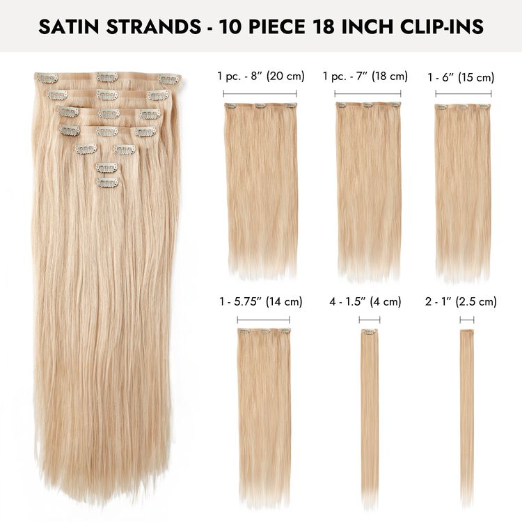 Ultra Platinum Blonde 18 Inch Seamless Clip-in Hair Extensions