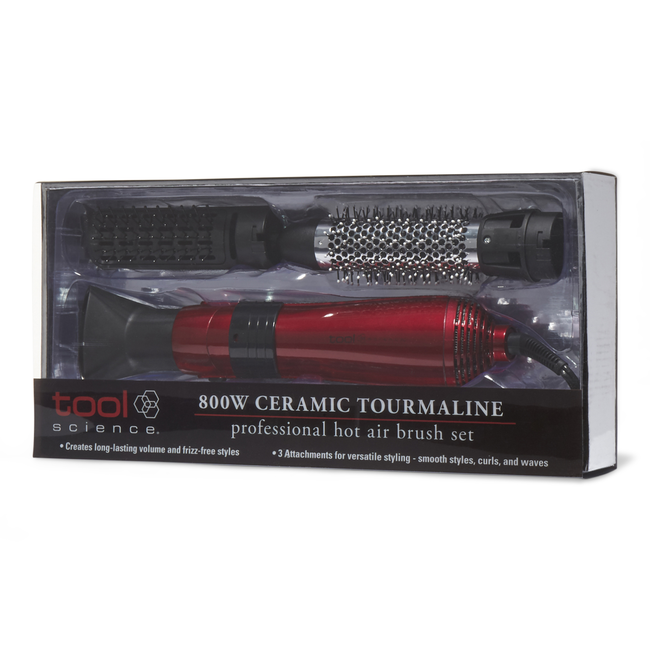 Ceramic Tourmaline Hot Air Brush (1 1/4 in) by Tool Science Hair