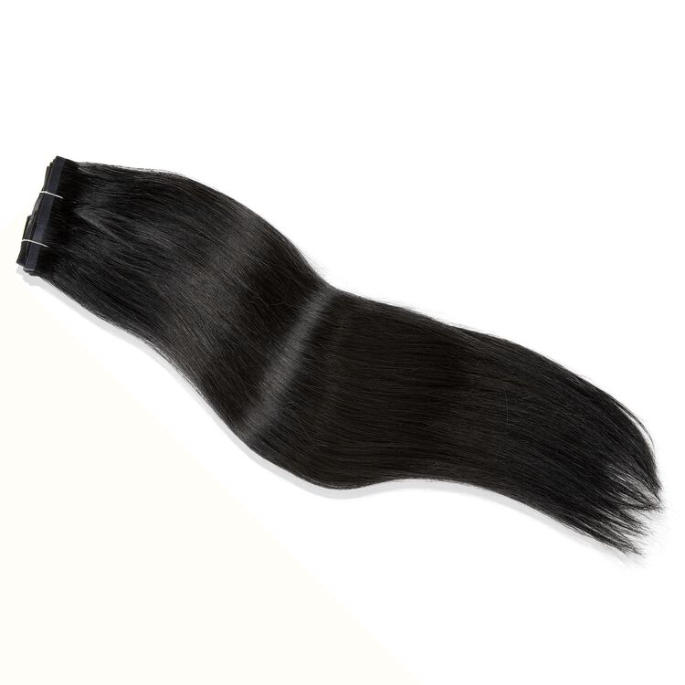 Black 18 Inch Seamless Clip-in Hair Extensions