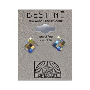 Destine Earrings Lattice Square AB