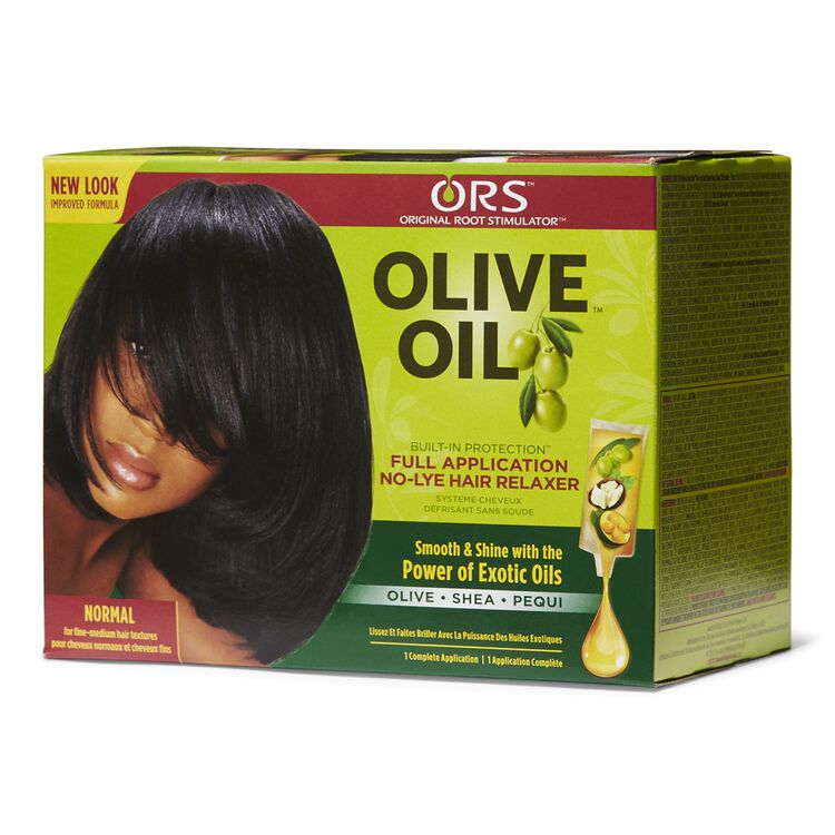 Organic Root Stimulator Normal Olive Oil Built-In Protection No Lye Relaxer  System
