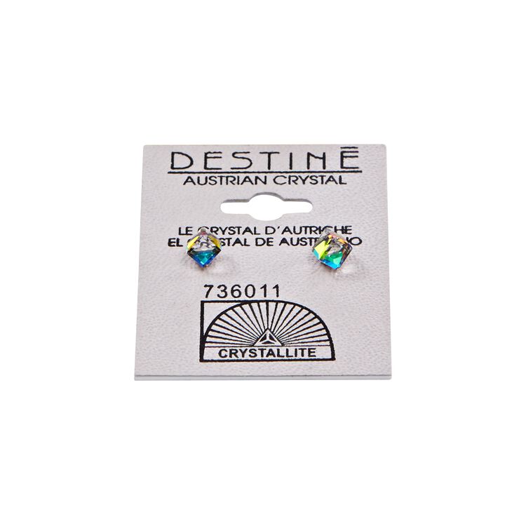 Destine Vitrail Medium Cube Earrings