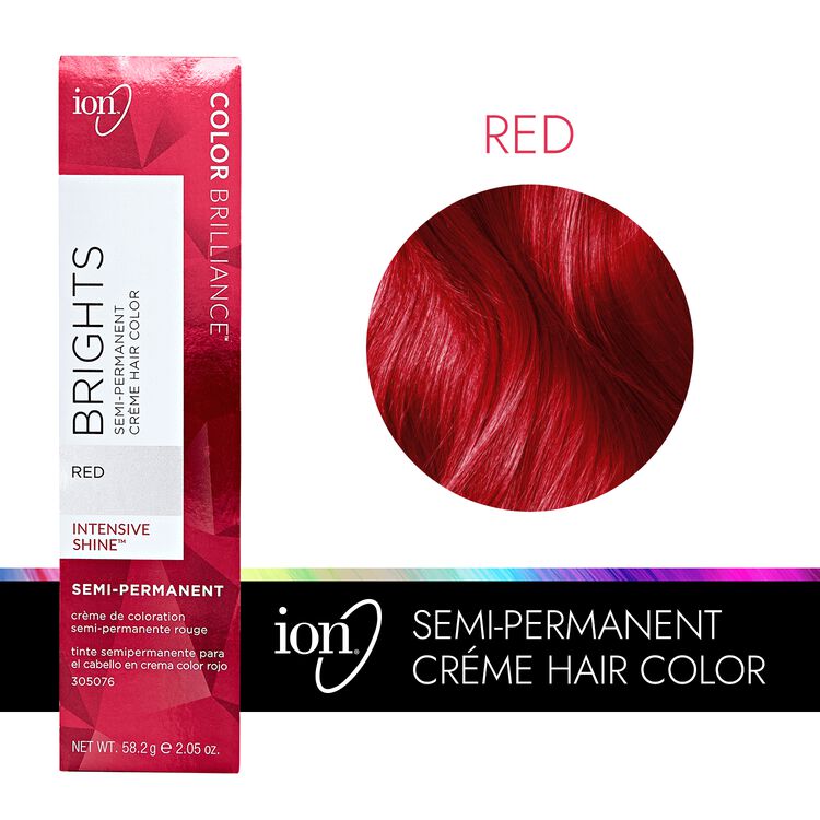 Red - Color Brilliance Brights Semi-Permanent Hair Color by Ion | Demi &  Semi-Permanent Hair Color | Sally Beauty