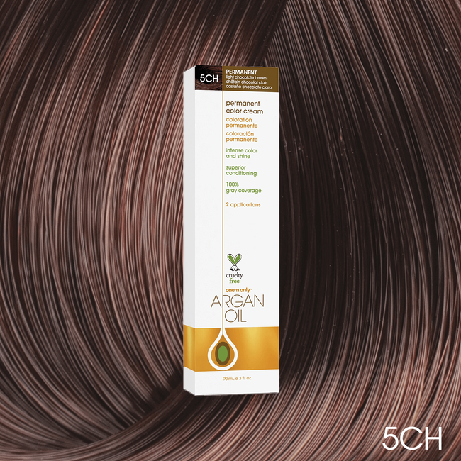One N Only Argan Oil Permanent Color Cream 5ch Light Chocolate Brown Permanent Hair Color Sally Beauty