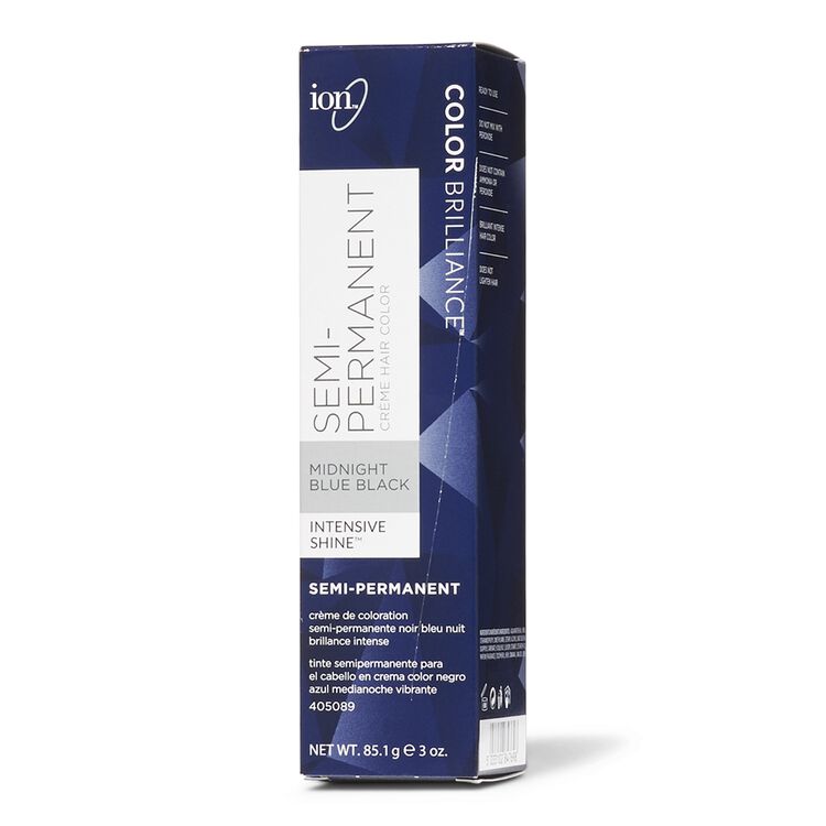 Midnight Blue Black - Color Brilliance Semi-Permanent Hair Color By Ion |  Demi & Semi-Permanent Hair Color | Sally Beauty