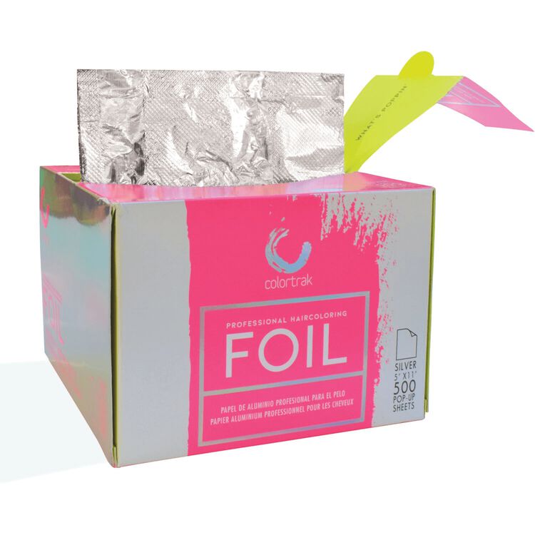 Just Home Pink Hair Highlighting Pop Up Foils 100 Sheets, Pre – Cut for  Bleaching, Coloring, Lightening, Styling, In-Built Dispenser for