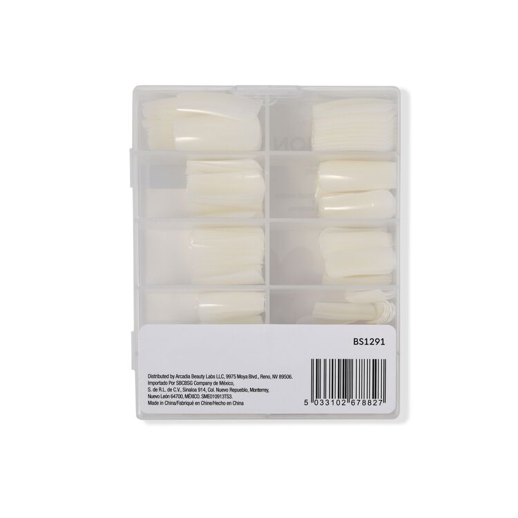 Precision Fit Straight Natural Half-Well Tips