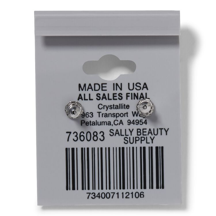 Destine Aurora Borealis Faceted Ball Earring