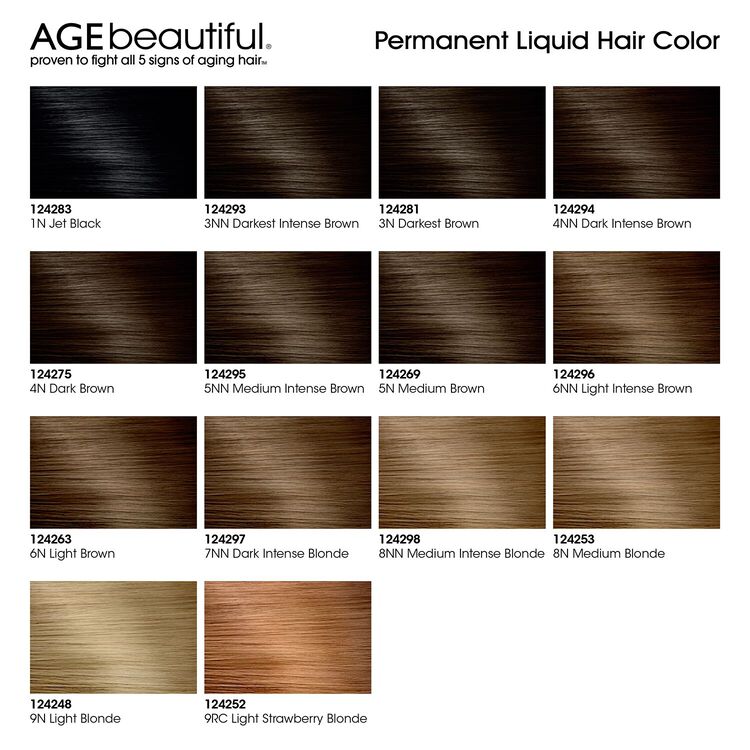 AGEbeautiful AntiAging Liquid Permanent Hair Colors Permanent Hair