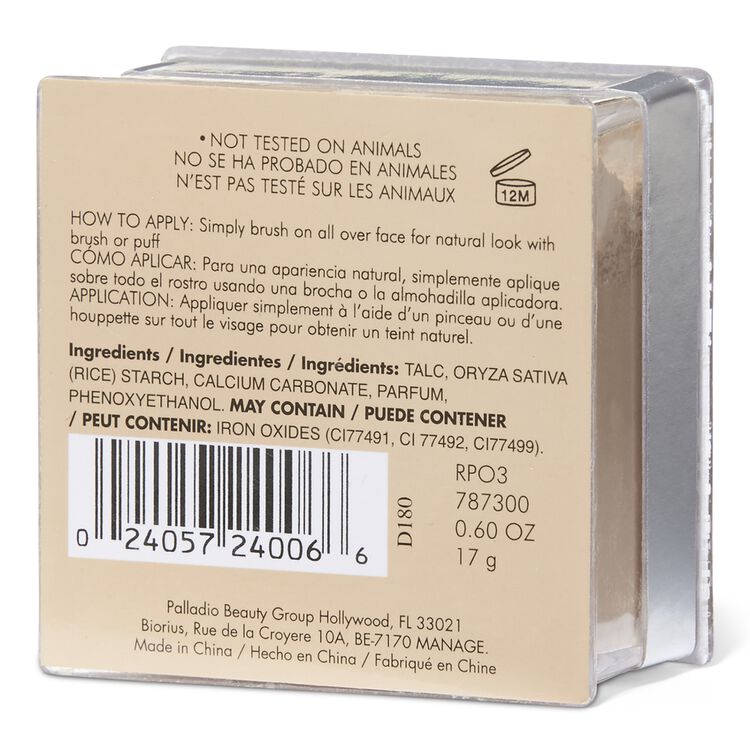 Palladio Natural Rice Loose Finishing Powder Natural