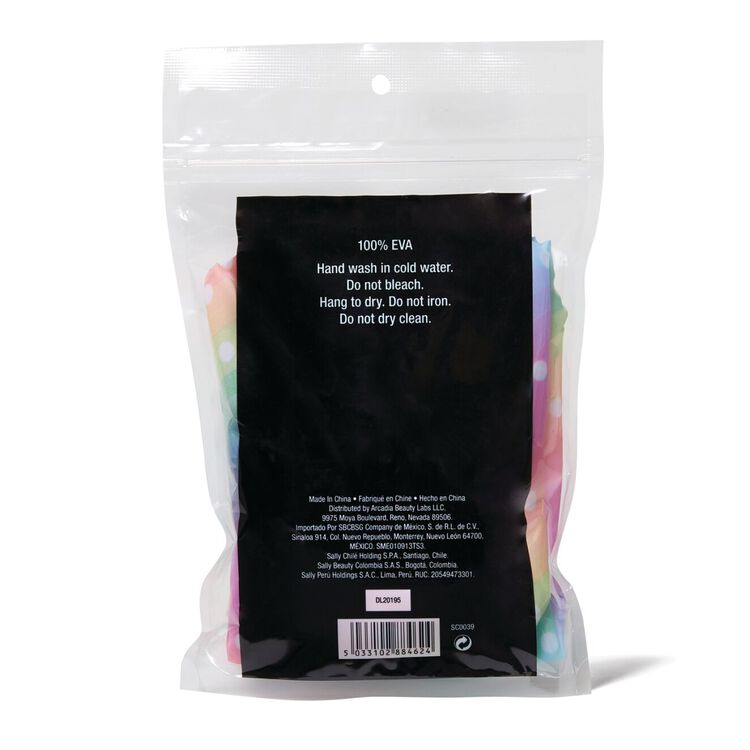 Rainbow Polka Dot Shower Cap