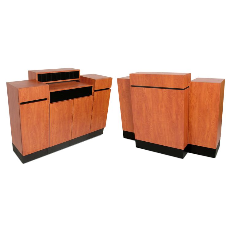 Collins Reve Wild Cherry Standing Reception Desk