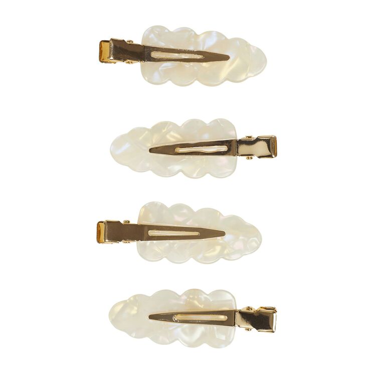 Salon Clip Pearl 4 Count