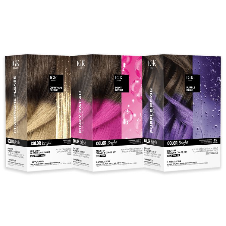 Color Bright One Step Bleach & Color Kit for Accent Pieces