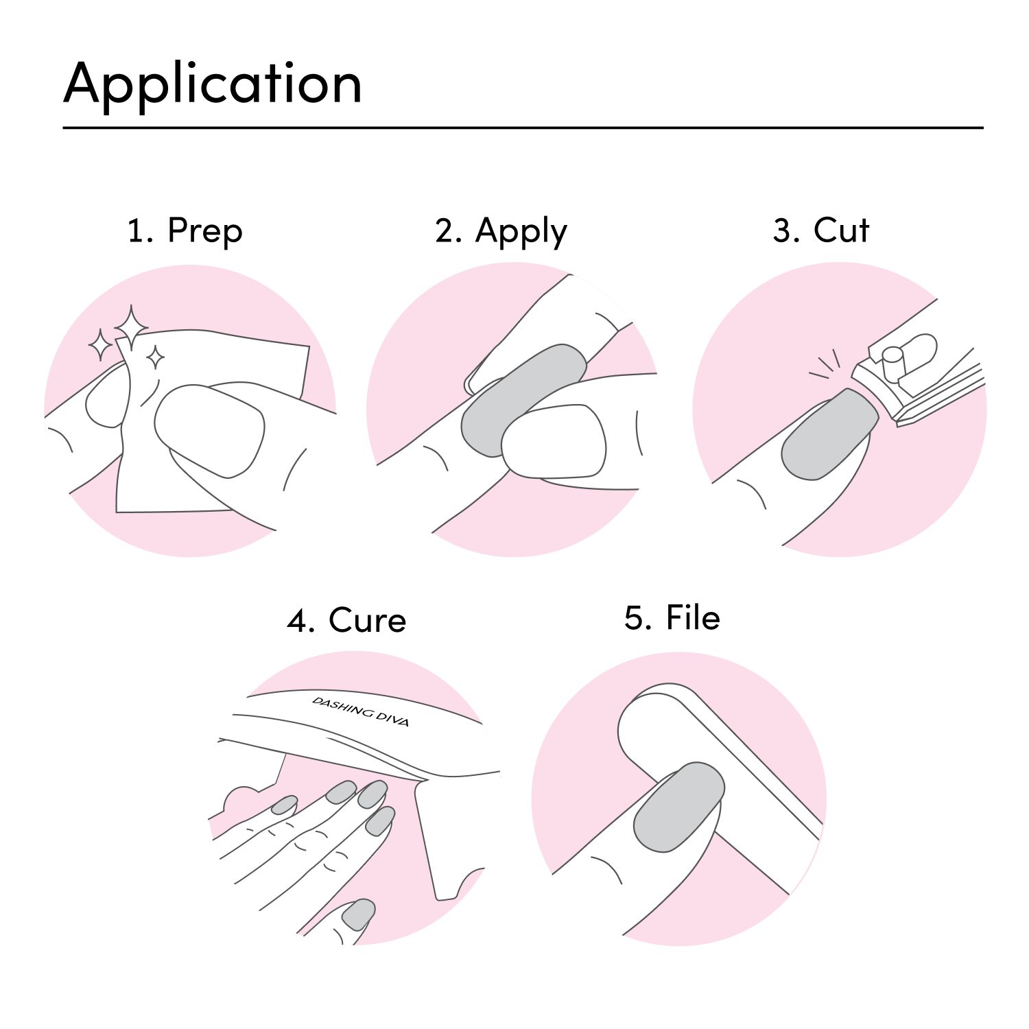 Dashing Diva Glazed Donut Strawberry Glaze SemiCured Color Gel Strips