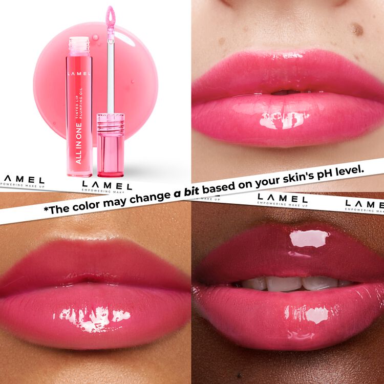 All in One Lip Tinted Plumping Oil Peachy