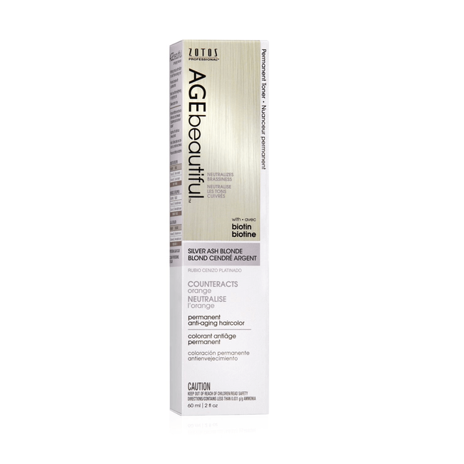 Age Beautiful Silver Ash Blonde Permanent Liqui Creme Topcoat