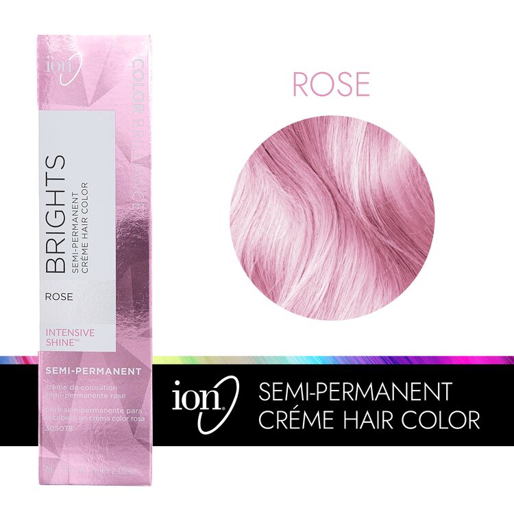 Rose - Color Brilliance Brights Semi-Permanent Hair Color by Ion | Demi &  Semi-Permanent Hair Color | Sally Beauty
