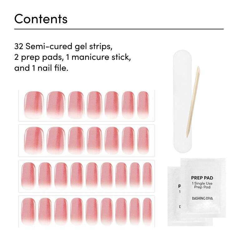 Jelly Glaze Semi-Cured Color Gel Strips