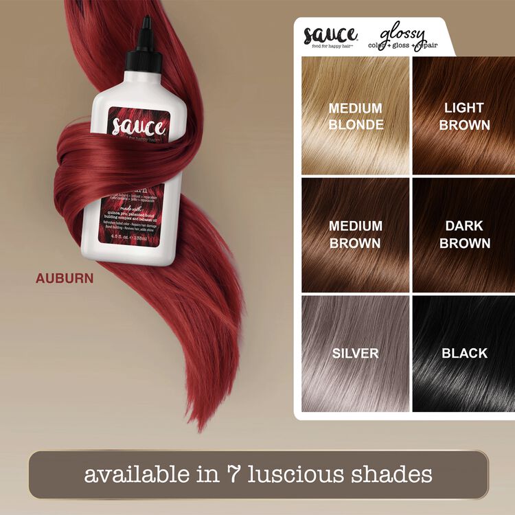 Auburn Glossy Color & Gloss & Repair Semi Permanent Hair Gloss