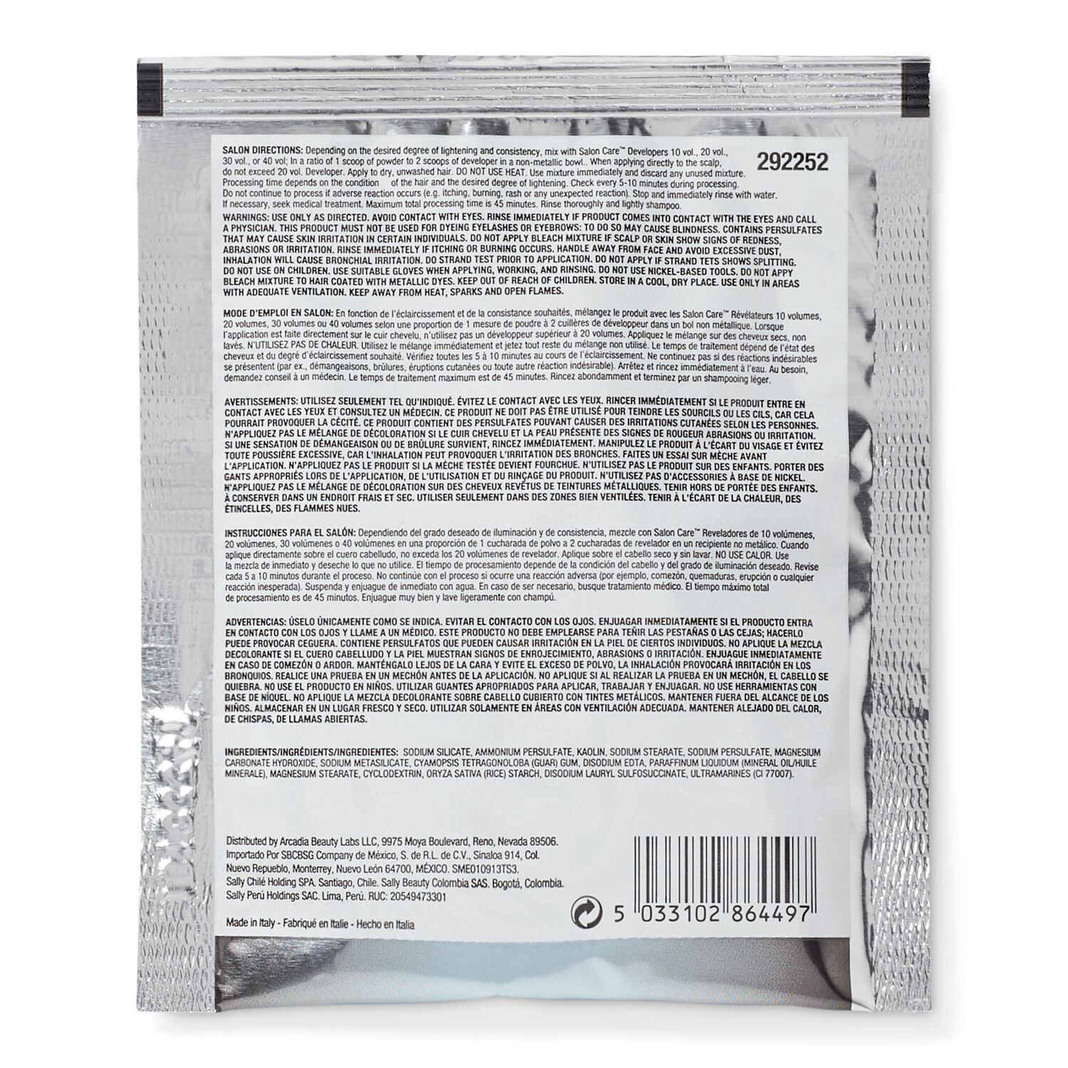 Blue Flash Powder Lightener 1 oz by Salon Care Lightener Sally Beauty