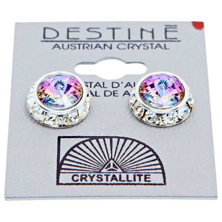 Destine Rhinestone Rivoli Earrings