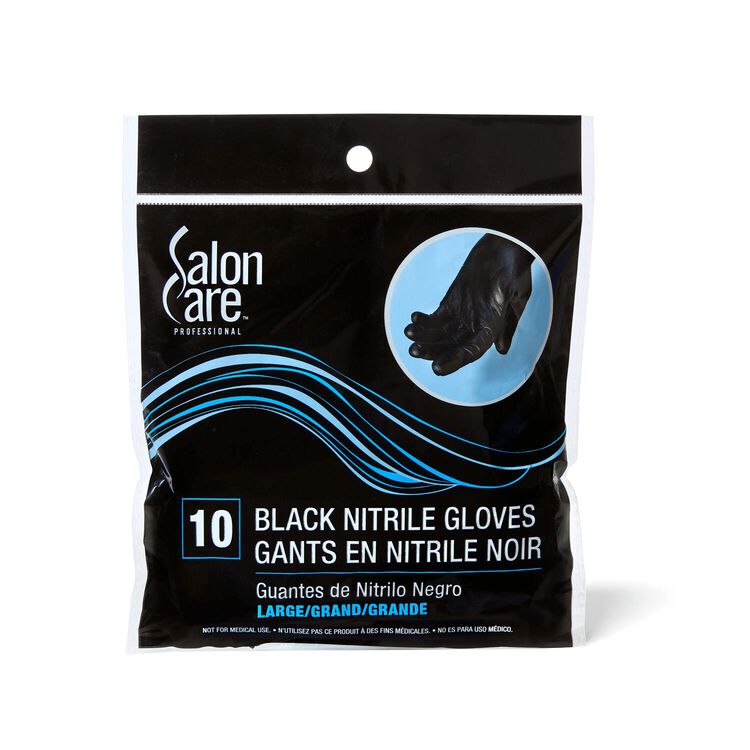 Large 10ct Black Nitrile Gloves